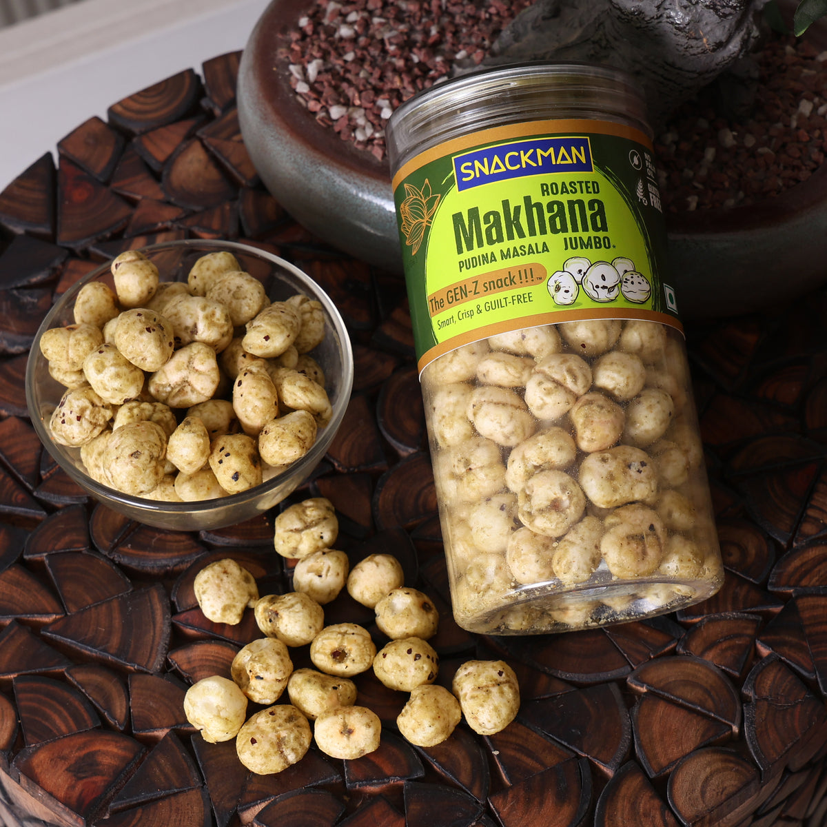 Roasted Makhana (Pudina Masala)