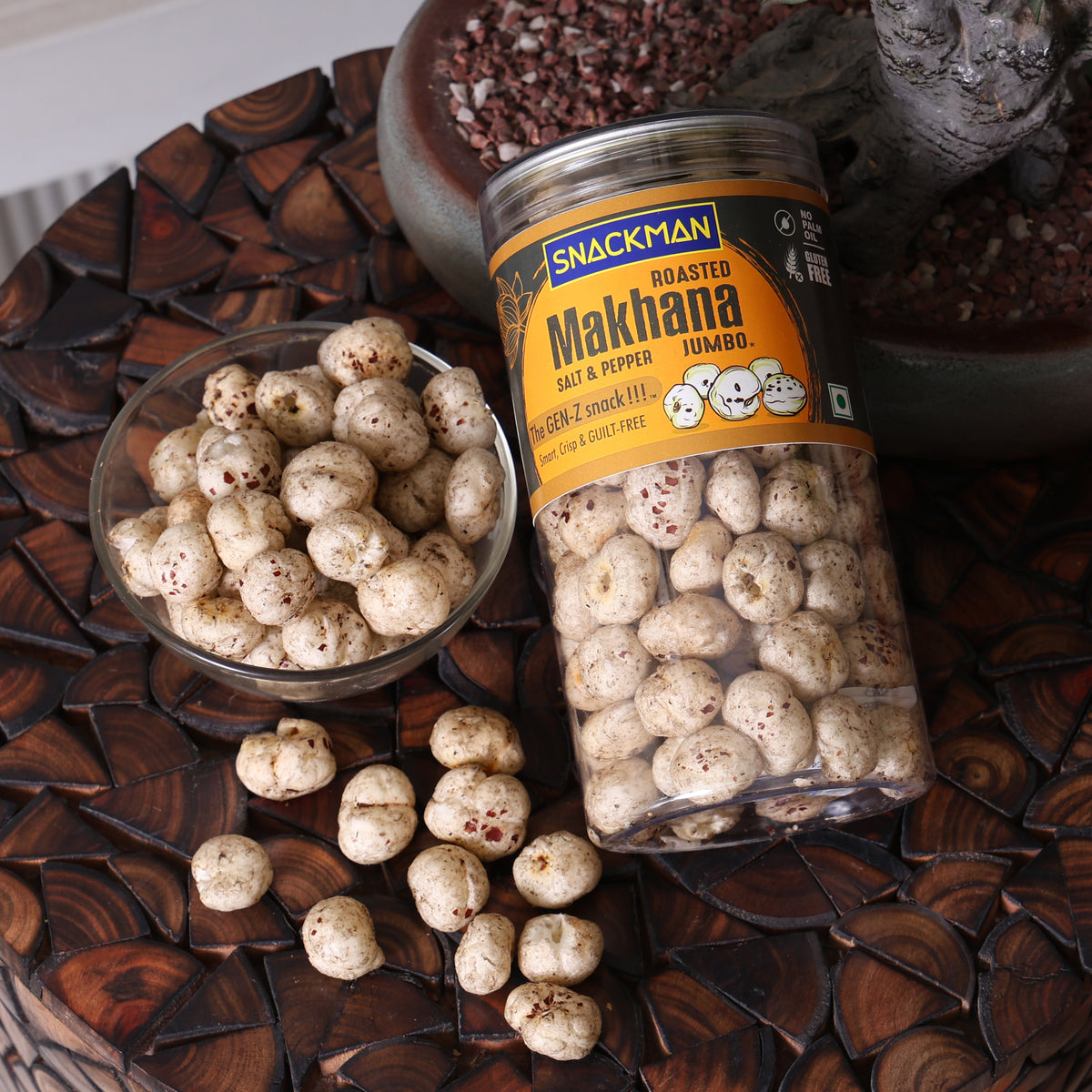 Roasted Makhana (Salt & Pepper)