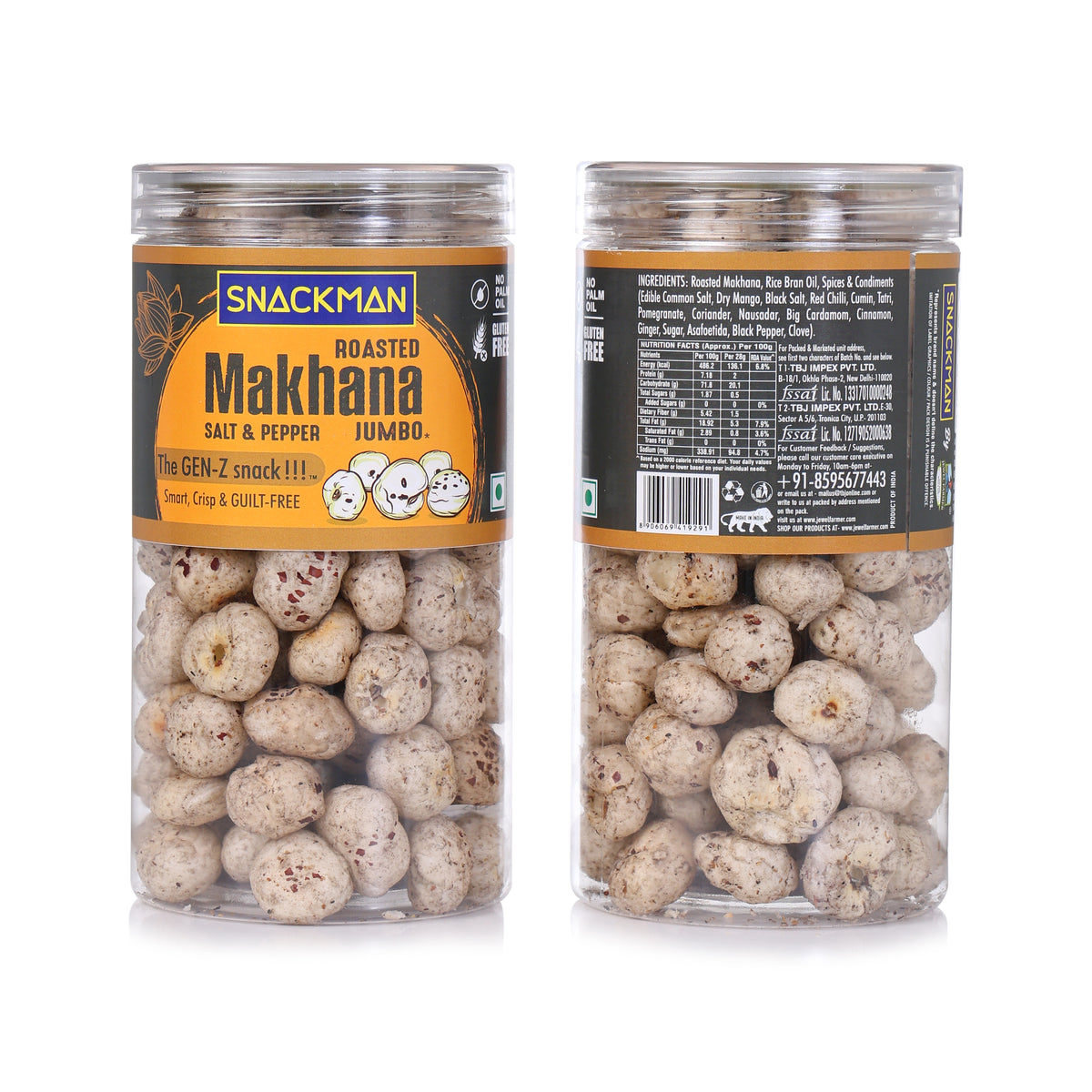 Roasted Makhana (Salt & Pepper)